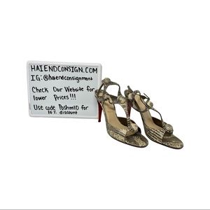 Christian Louboutin Snake Sandals